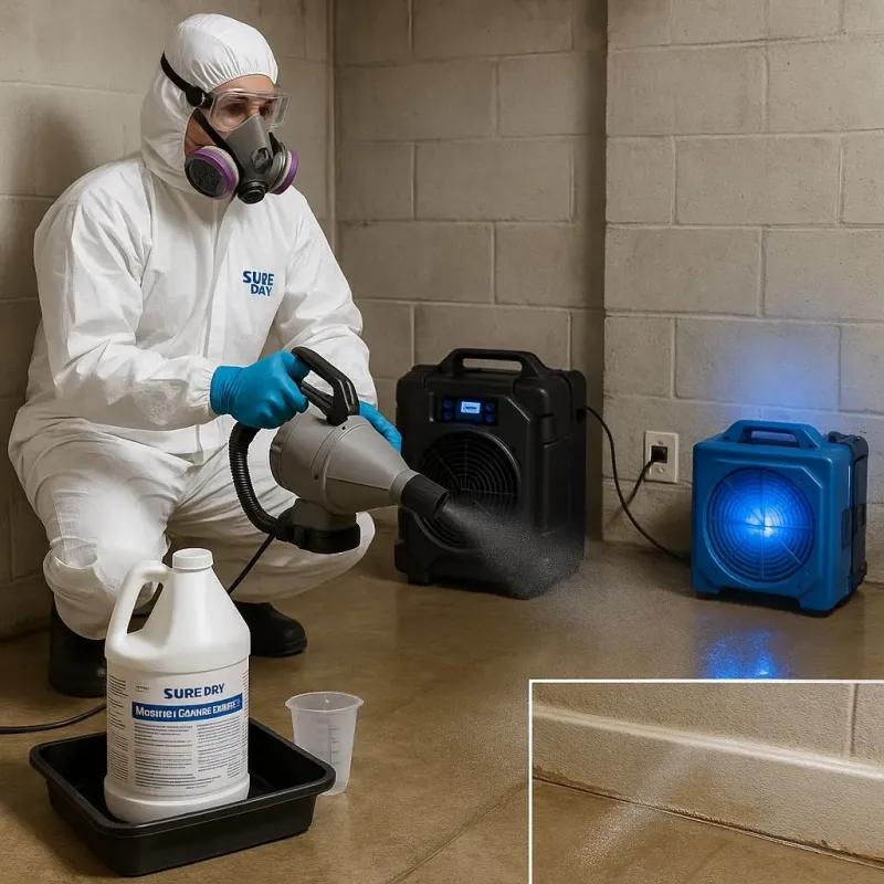 Sanitization and Odor Removal process in Rowley, MA